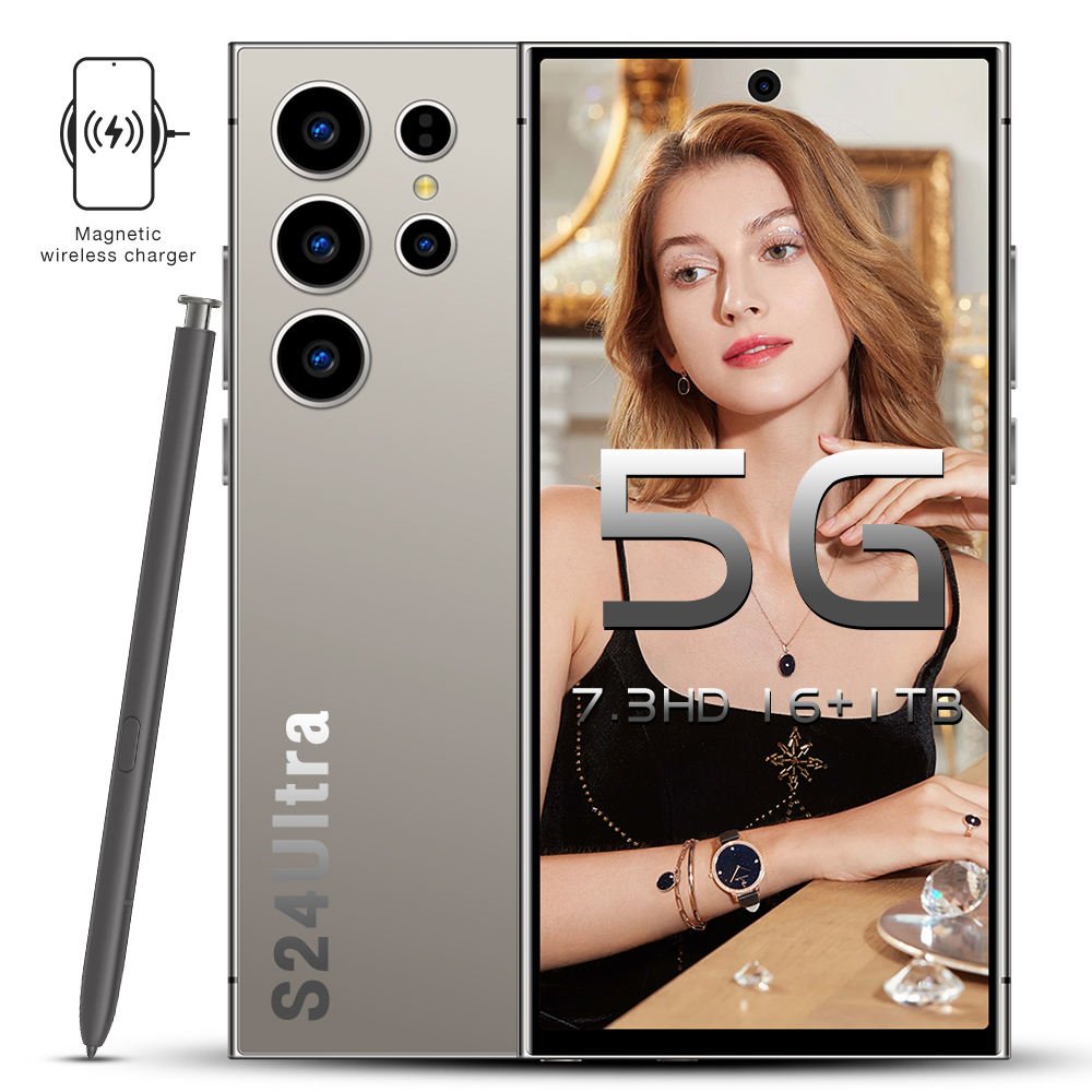 New Launch S24 Ultra 5G Smartphone Top-Tier Photography HD Screen Global LTE CDMA Cellular Official Authentic Flagship 3G & 4G